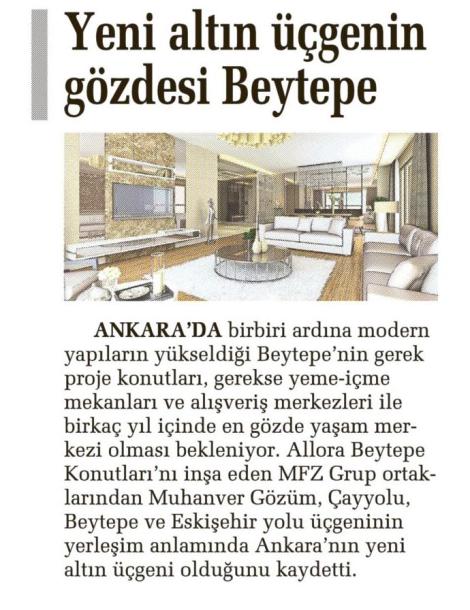 Yeni Altın Üçgenin Gözdesi Beytepe