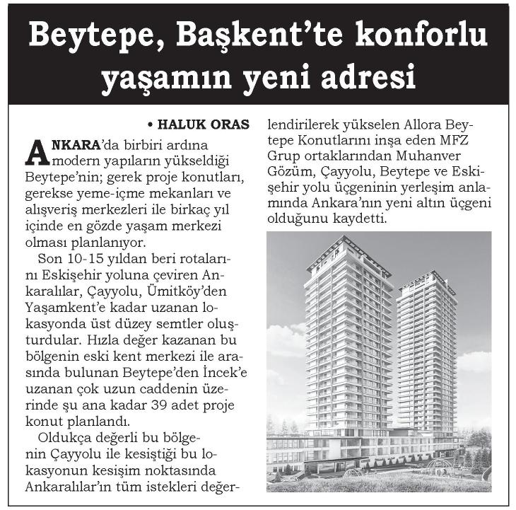 Beytepe, Başkentte Konforlu Yaşamın Yeni Adresi